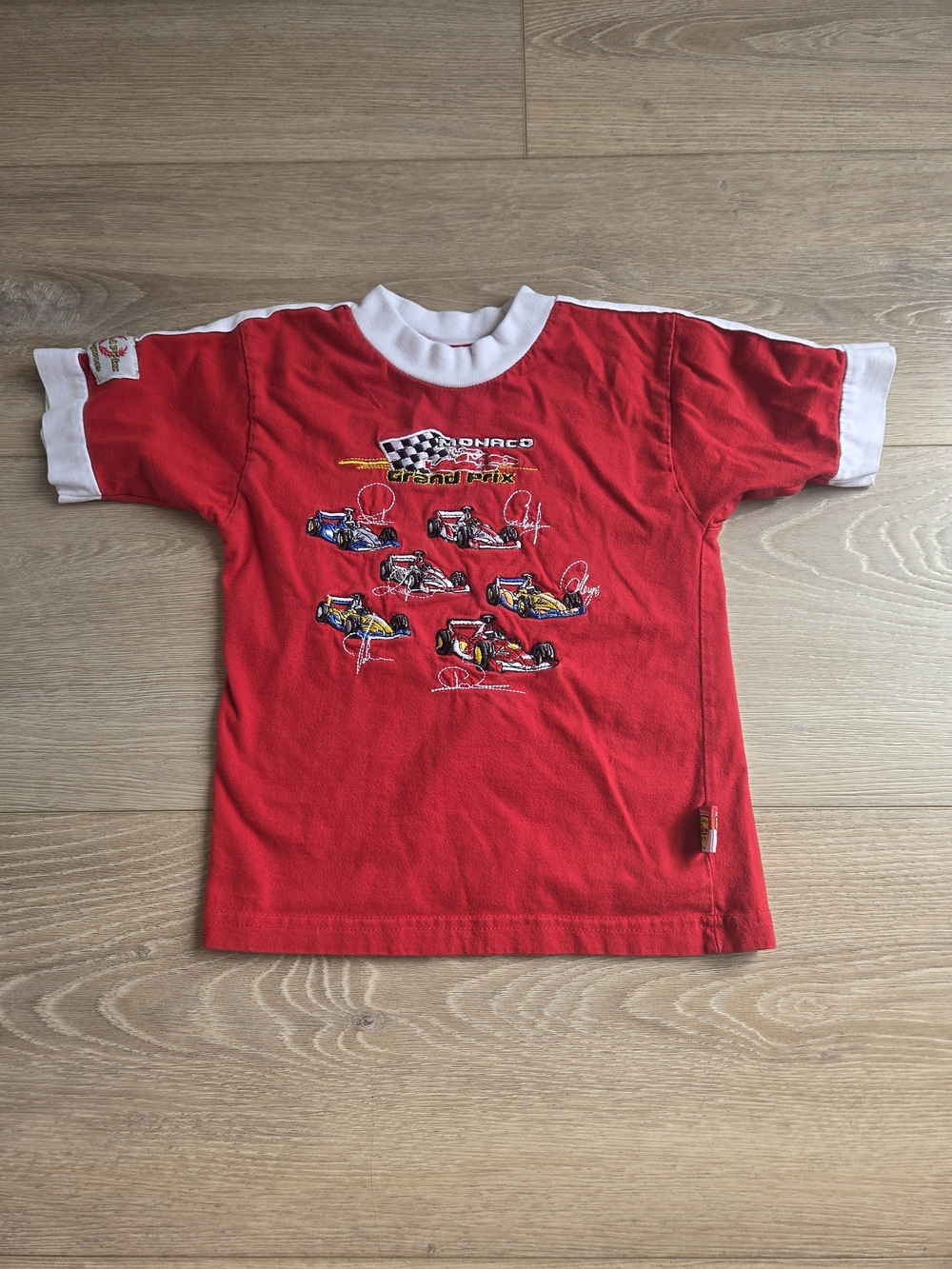 Grand Prix Racingwear Monaco Tee with White Trim, 100% Cotton
